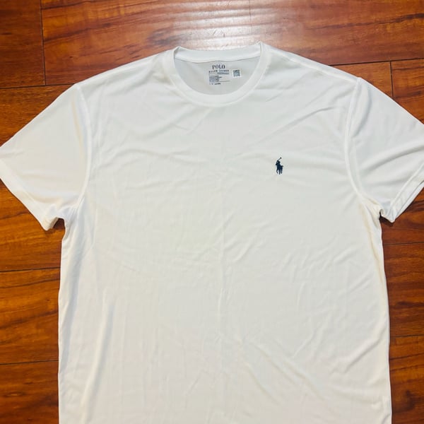 Polo Ralph Lauren Performance Jersey Short Sleeve T-Shirt in White
