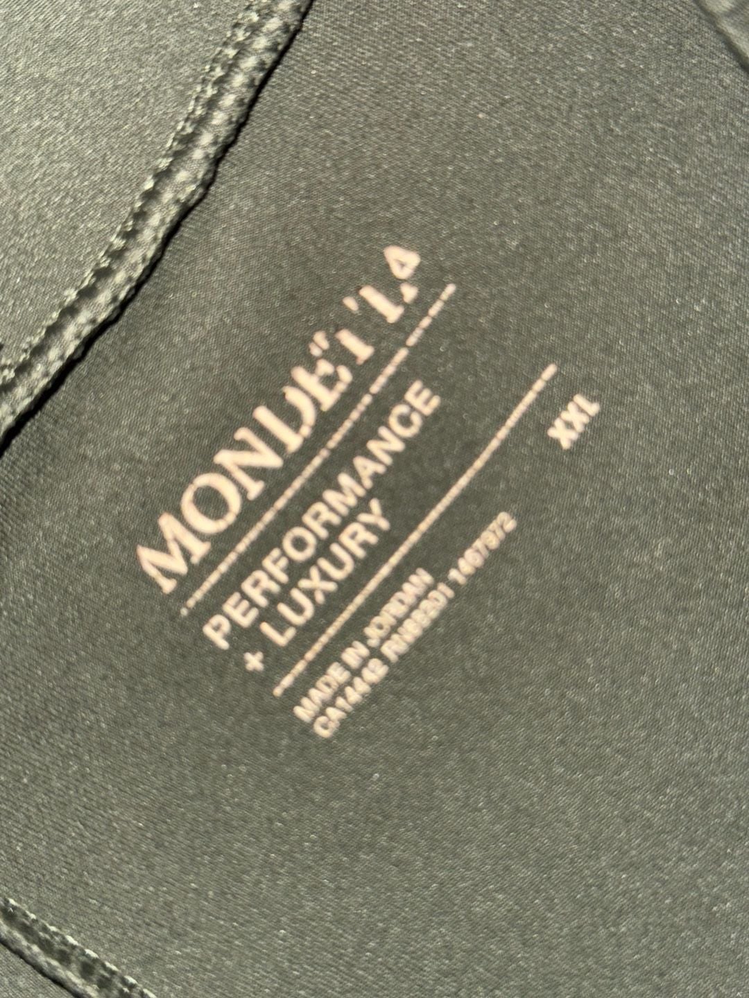 MONDE'14 Performance + Luxury Dark Olive Green High-Waist Joggers XXL 3