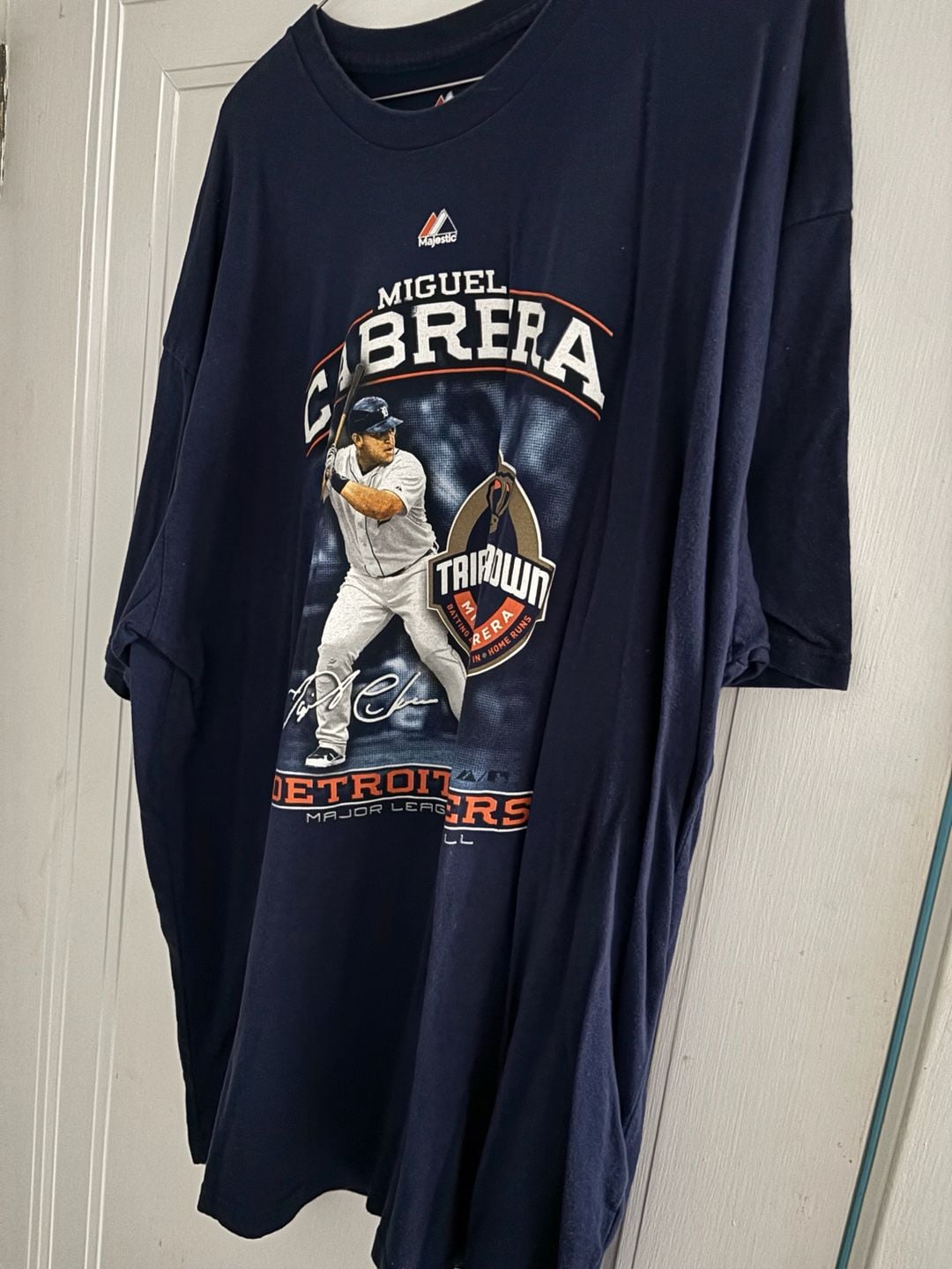 Miguel Cabrera 2012 Detroit Tigers Triple Crown T-Shirt Size 2XL 3