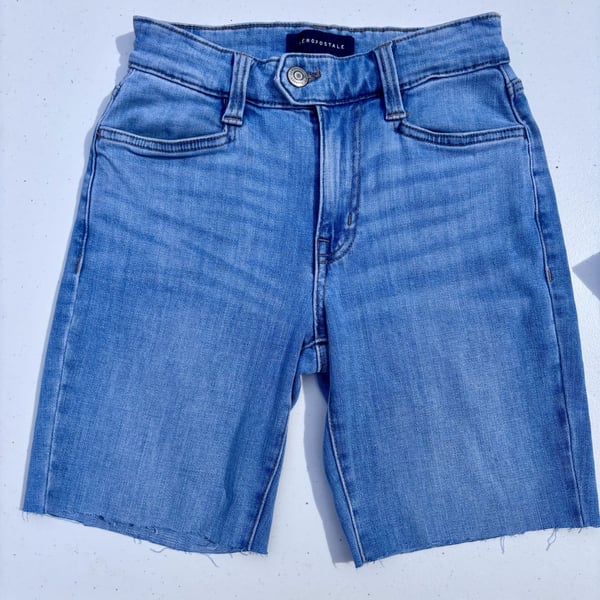 Aeropostale High Rise Denim Cut-Off Shorts, Light Wash, Size 00 Short