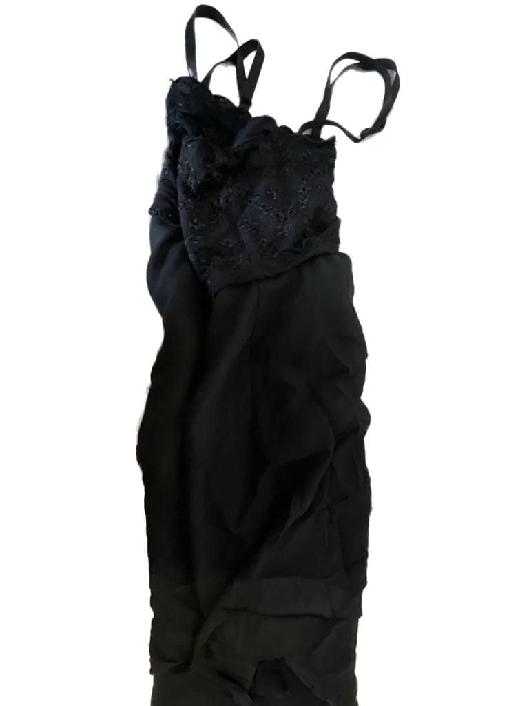 Cacique Sexy Sensual Black Sheer Babydoll Lingerie Top Size 26/28 1
