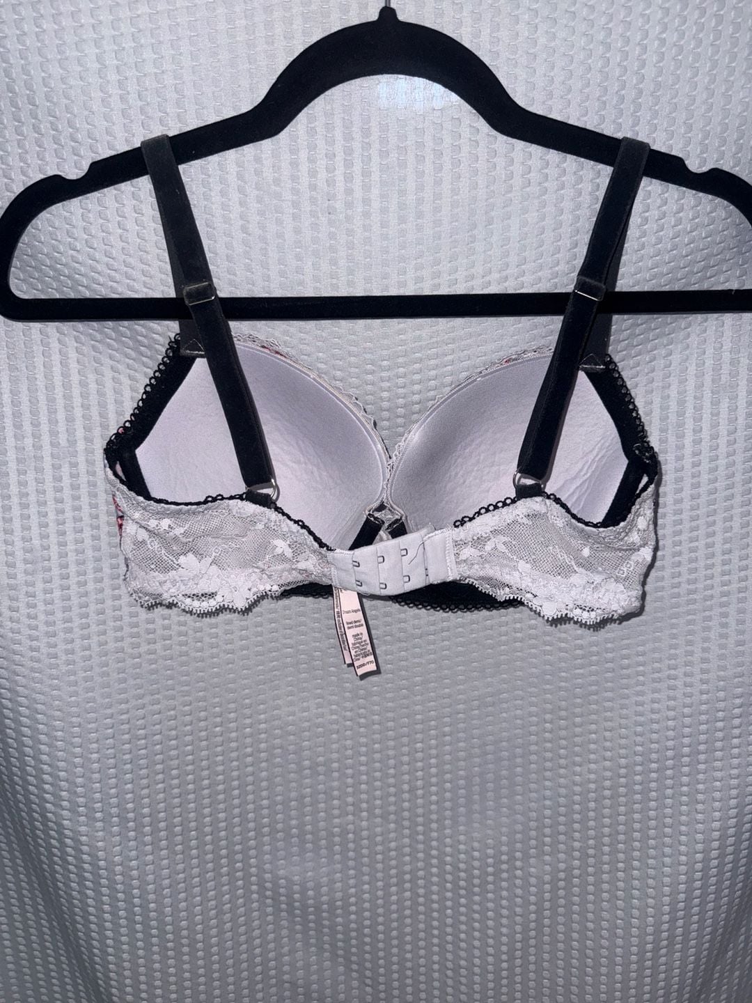 Victoria's Secret Dream Angels Floral Lined Demi Bra with Lace Trim 32DD 2