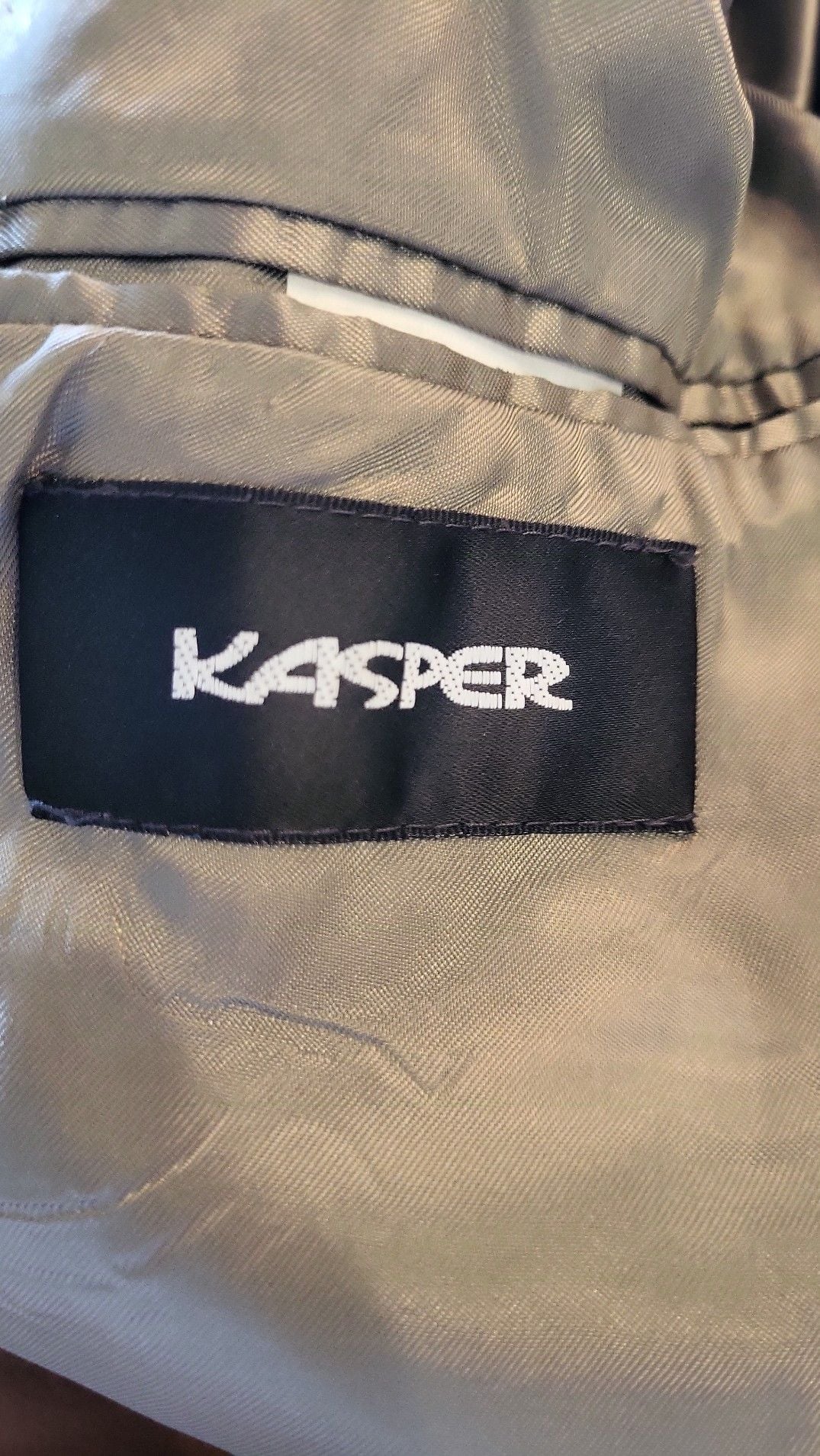 Vintage Kasper Men's 42R Microfiber Suede Blazer Sport Coat Made in Canada Brown 5