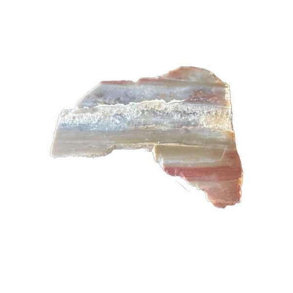 Polished Banded Agate Slab Mineral Specimen