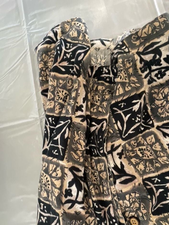 Vintage Gold Wear America Hawaiian Classics Short Sleeve Button Down Shirt Size Medium 5
