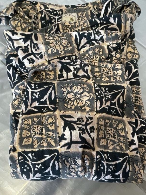 Vintage Gold Wear America Hawaiian Classics Short Sleeve Button Down Shirt Size Medium 10