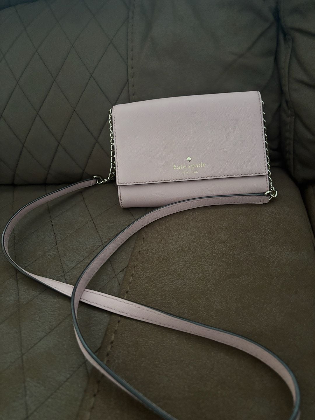 Kate Spade Cedar Street Cami Saffiano Leather Chain Crossbody Bag in Pink 9