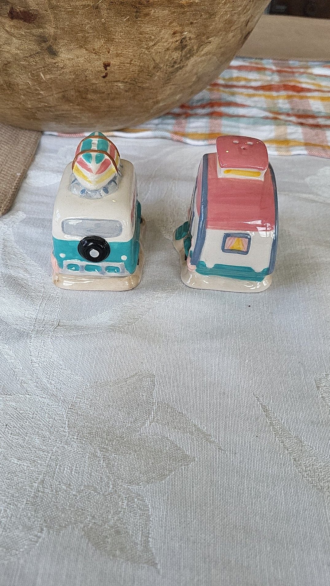 Flamingo Camper and Surf Van Salt & Pepper Shaker Set 3