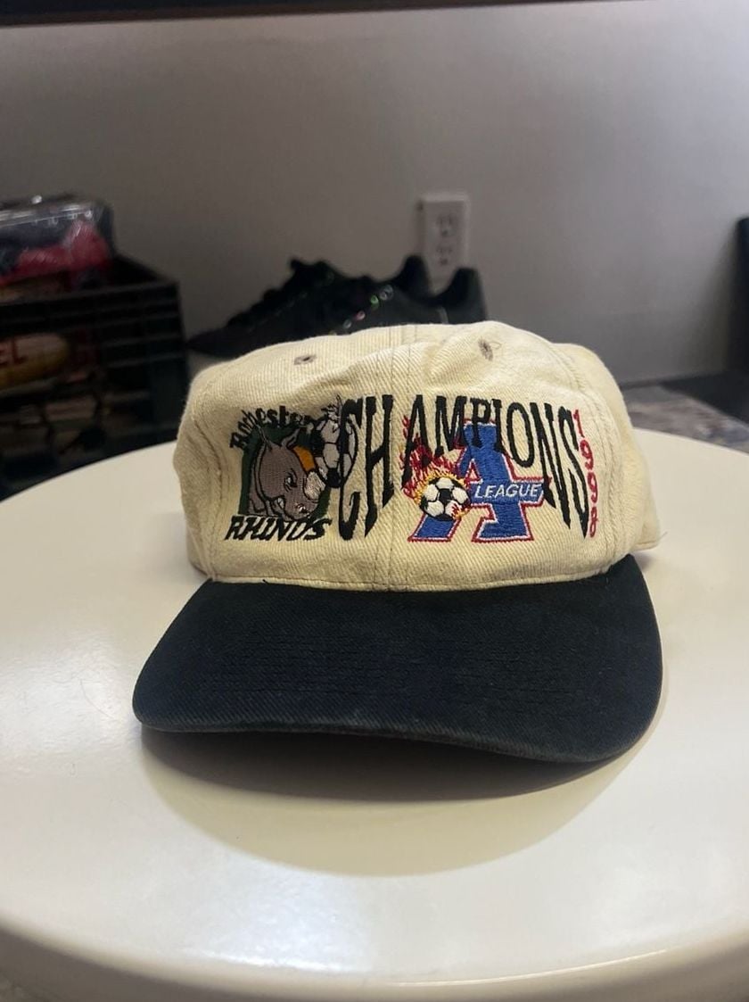 Vintage 1998 Rochester Rhinos A-League Champions Snapback Hat 4