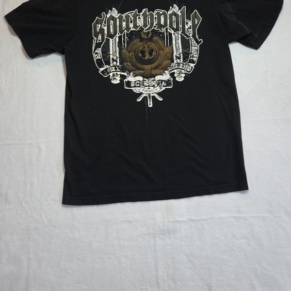 Vintage Southpole Y2K Graphic T-Shirt Emo Grunge Gothic Crest Black Tee