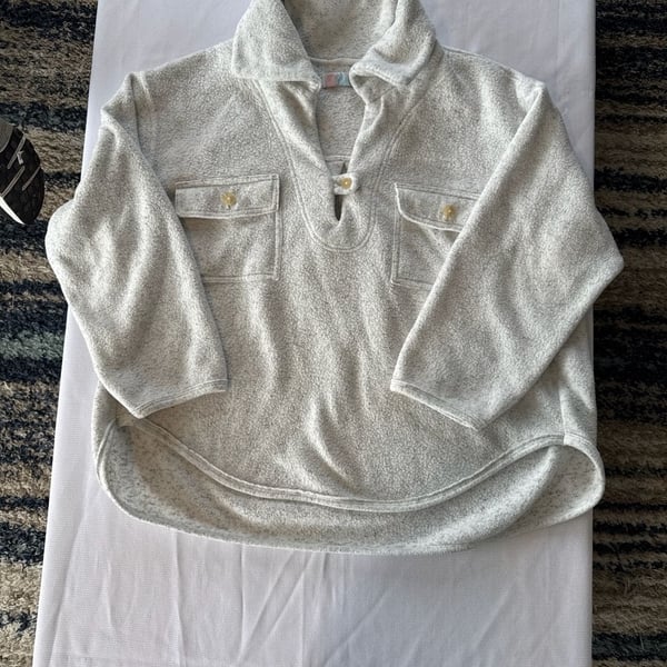 Free People Beach FP Beach Oversized Cozy Henley Pullover Sweater
