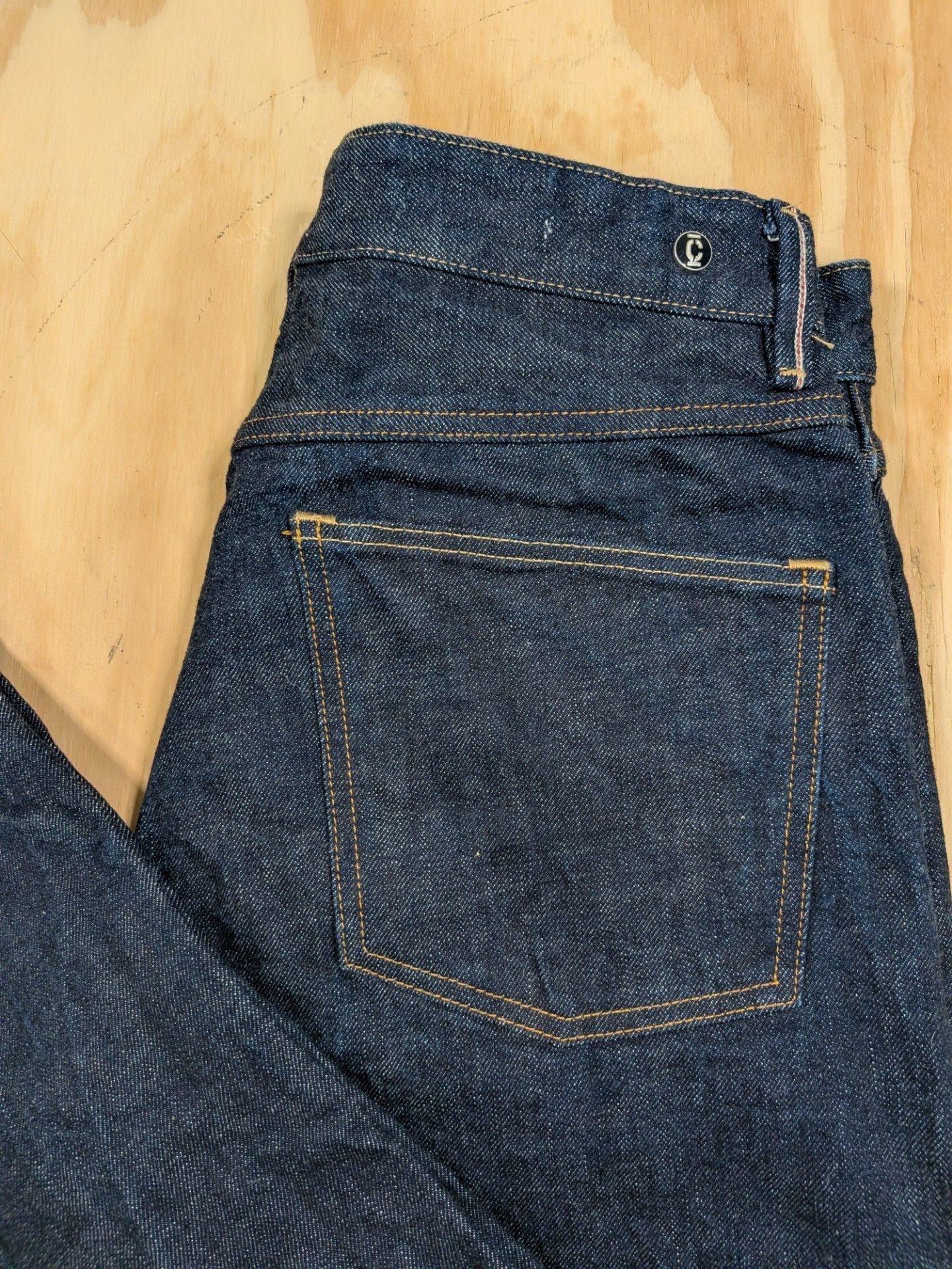 Closed Men's Dark Wash Jeans, Made in Italy, Japanese Woven, Size 33 3