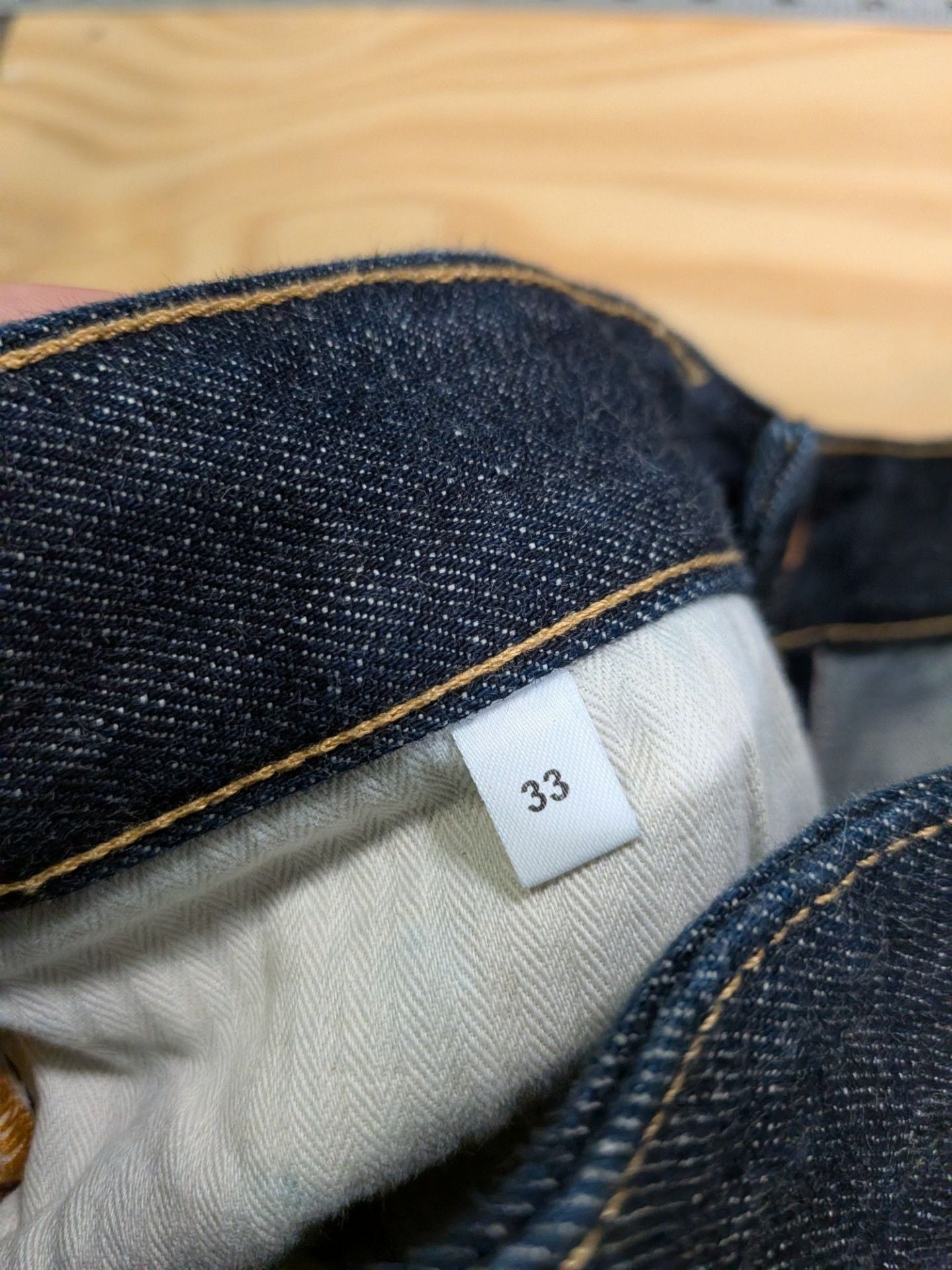 Closed Men's Dark Wash Jeans, Made in Italy, Japanese Woven, Size 33 8
