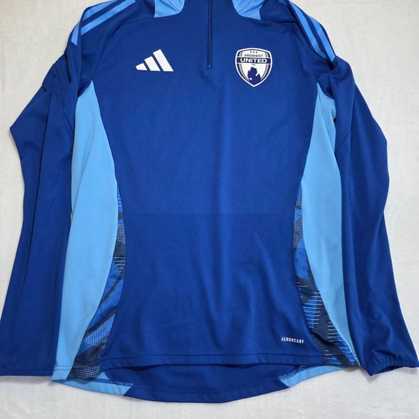 Adidas Midwest United FC Tiro 24 AEROREADY 1/4 Zip Training Top - Blue Slim Fit