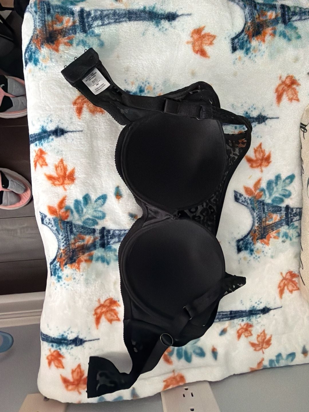 Gelmart Black Leopard Print Mesh Full Coverage Molded Cup Bra 38C 4