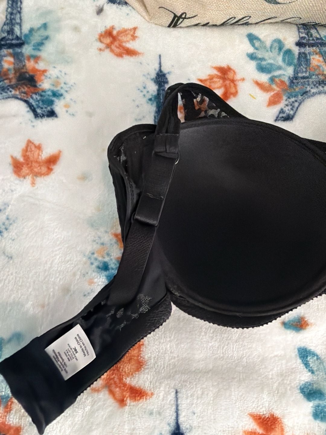 Gelmart Black Leopard Print Mesh Full Coverage Molded Cup Bra 38C 7