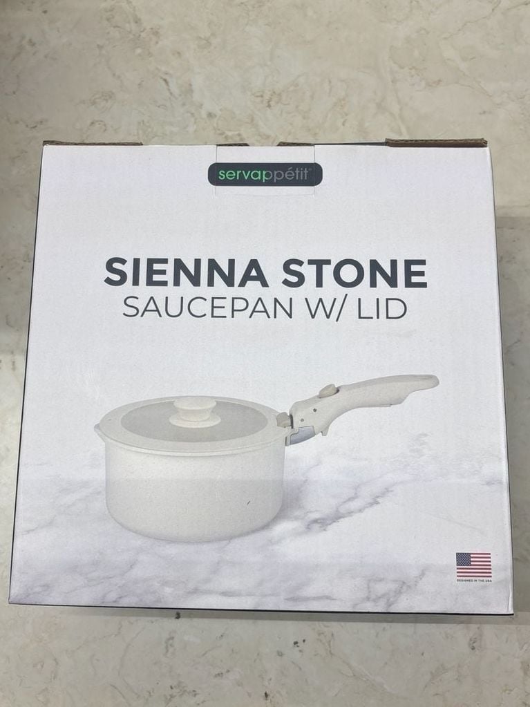 servappétit Sienna Stone Nonstick Saucepan with Lid 1