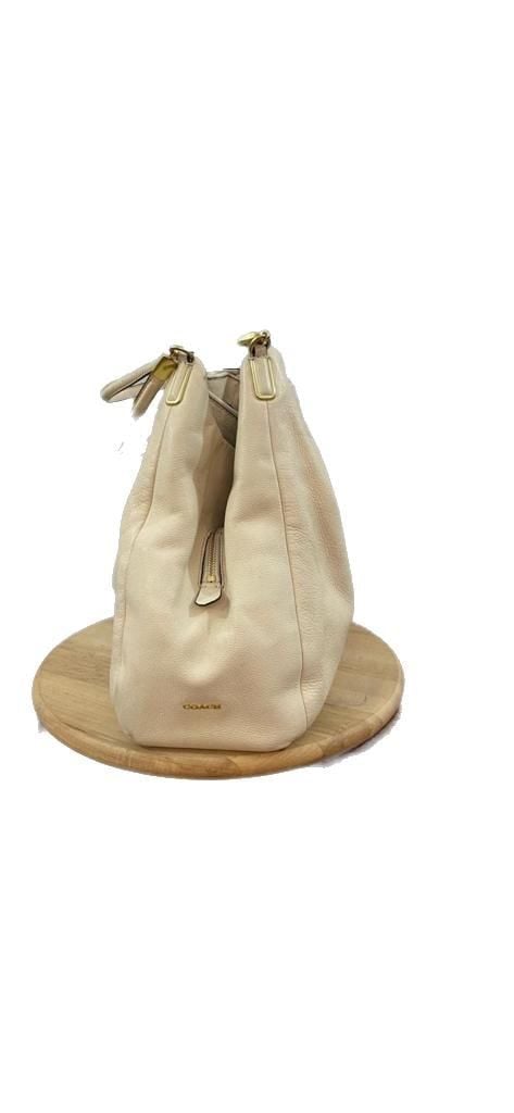 Coach Madison Phoebe Shoulder Bag in Ivory Pebbled Leather 2