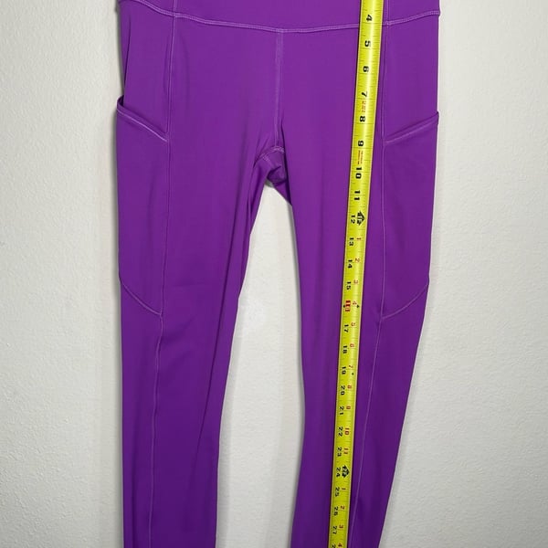 Lululemon Moonlit Magenta Fast and Free High-Rise Crop 23" Leggings Size 6