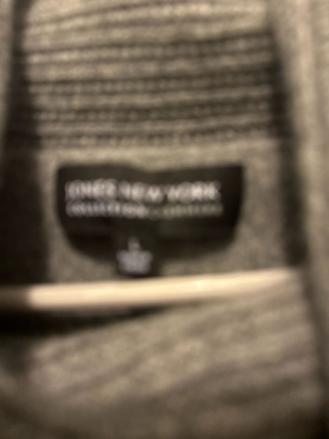 Jones New York Collection 100% Cashmere Grey Cowl Neck Sweater Size L Sweater 5
