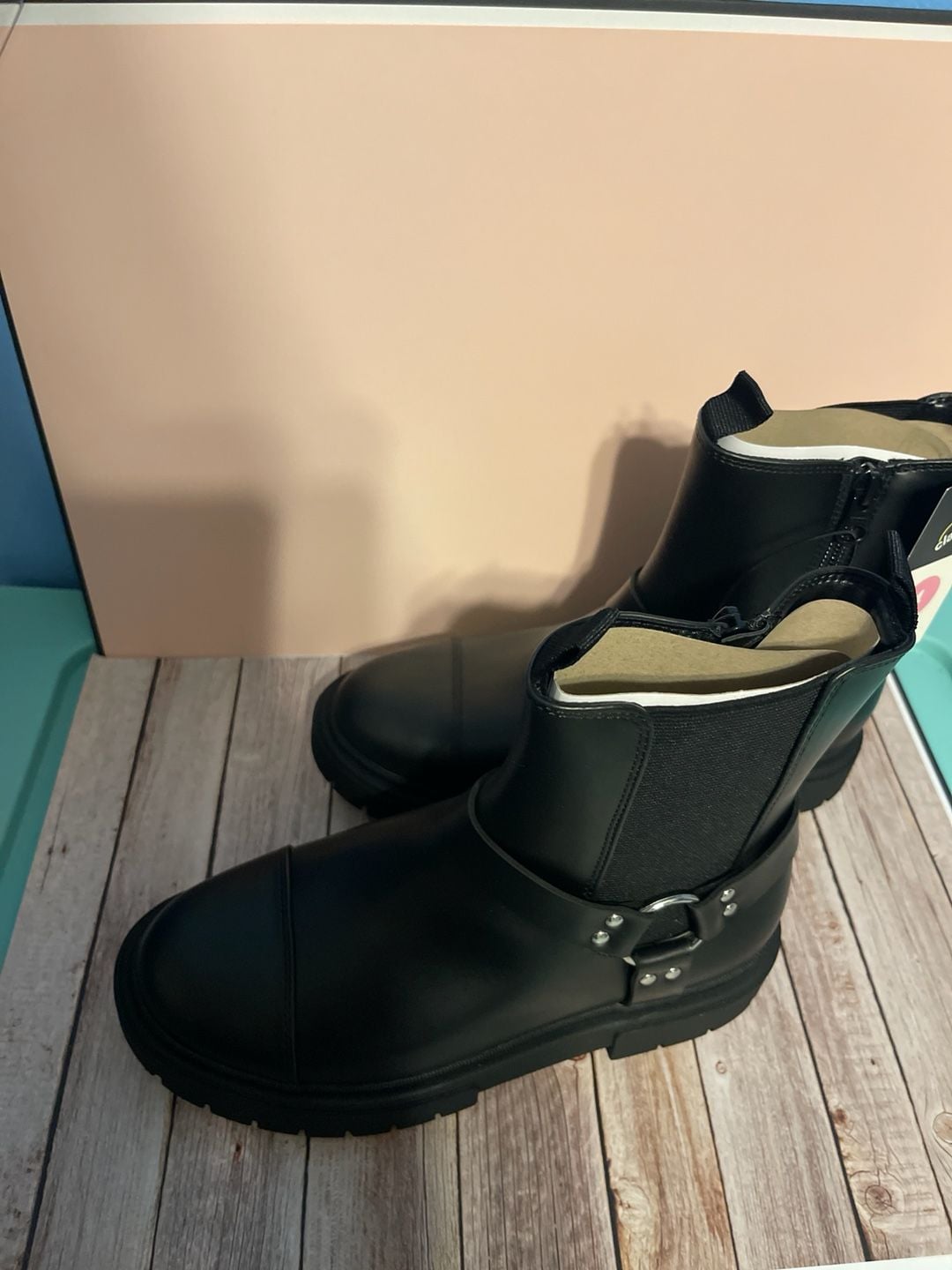Art Class Kids Crosby Harness Moto Boots - Black 3