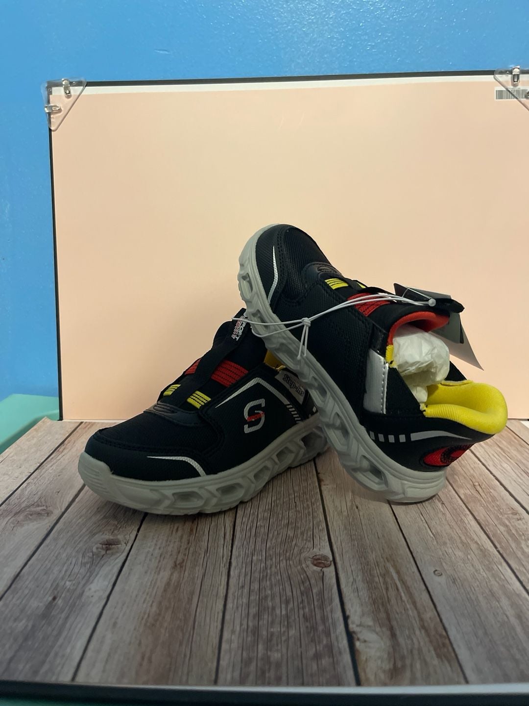 S Sport by Skechers Kids' Kaleb Light-Up Hands Free Step-In Sneakers 2