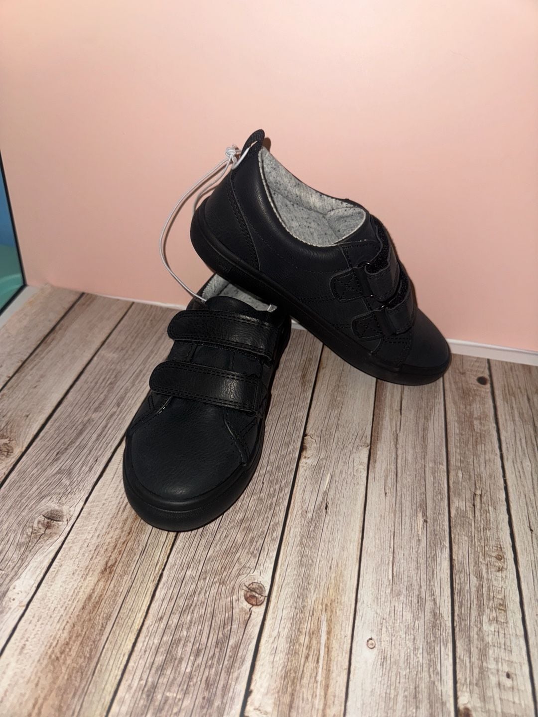 Cat & Jack Kids Parker Velcro Sneakers Black Size 11 3