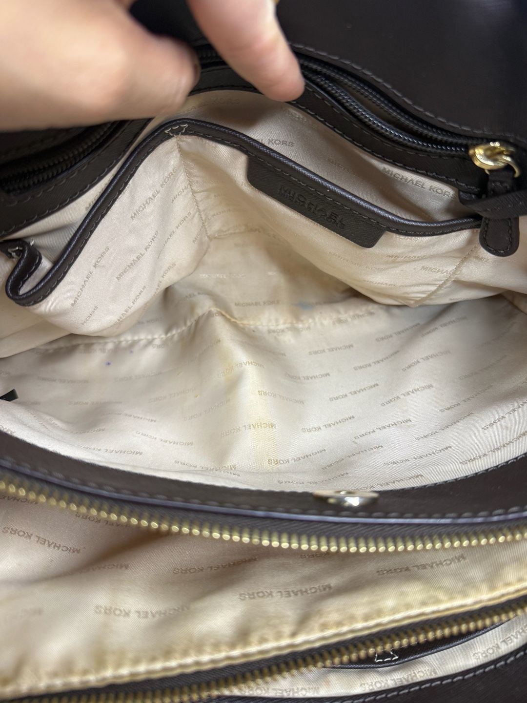 Michael Kors Savannah Large Saffiano Leather Satchel in Espresso 10
