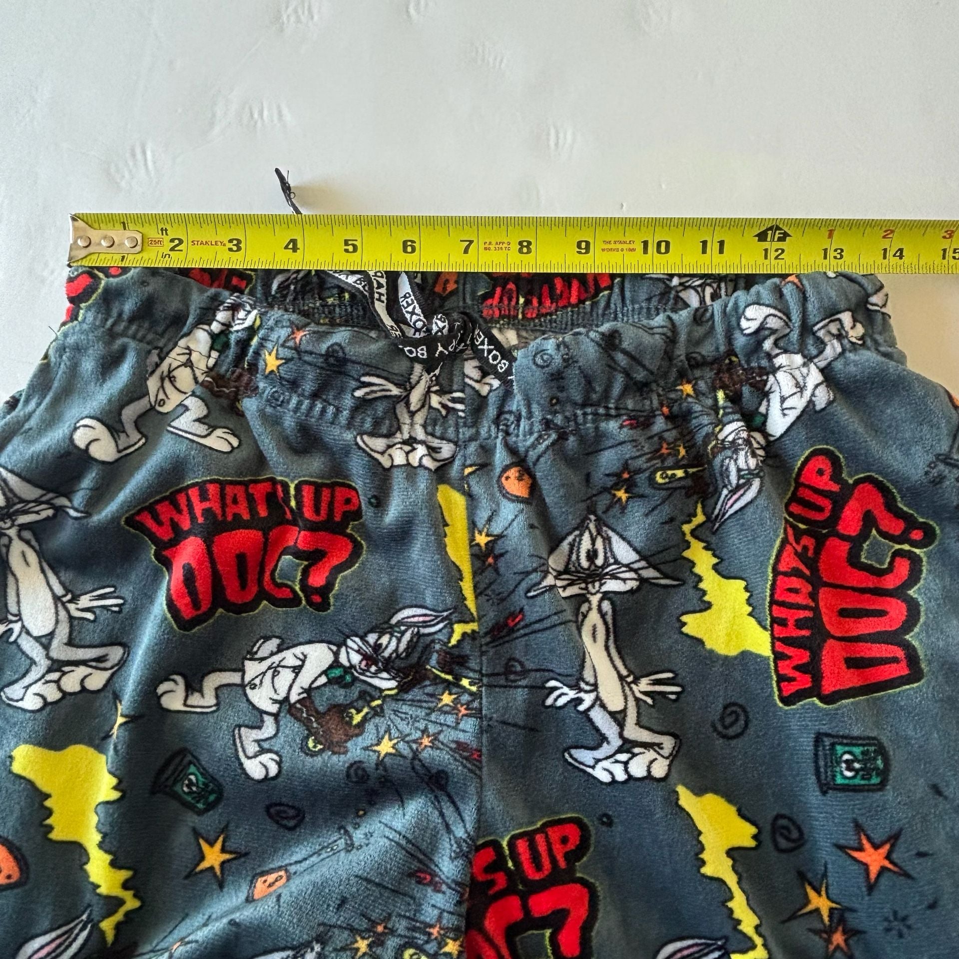 Happy Boxer Looney Tunes Bugs Bunny Whats Up Doc? Microfleece Pajama Pants Med 5