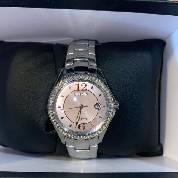 Citizen Silhouette Crystal Ladies Eco-Drive FE1140-86X Pink Watch