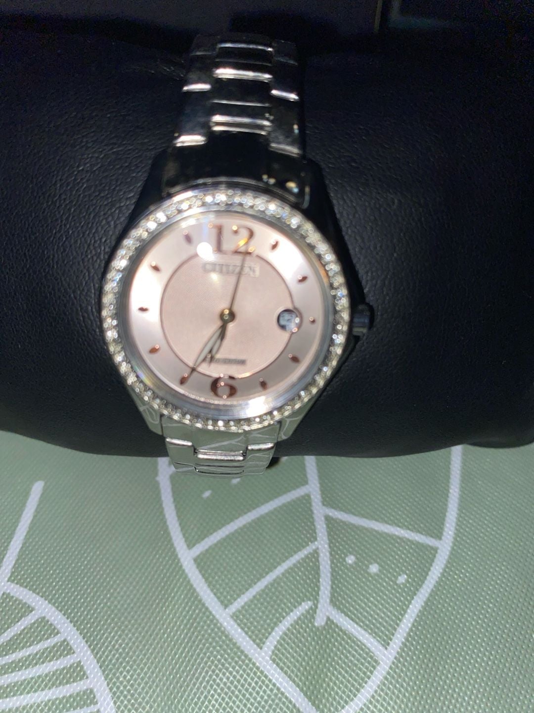 Citizen Silhouette Crystal Ladies Eco-Drive FE1140-86X Pink Watch 4