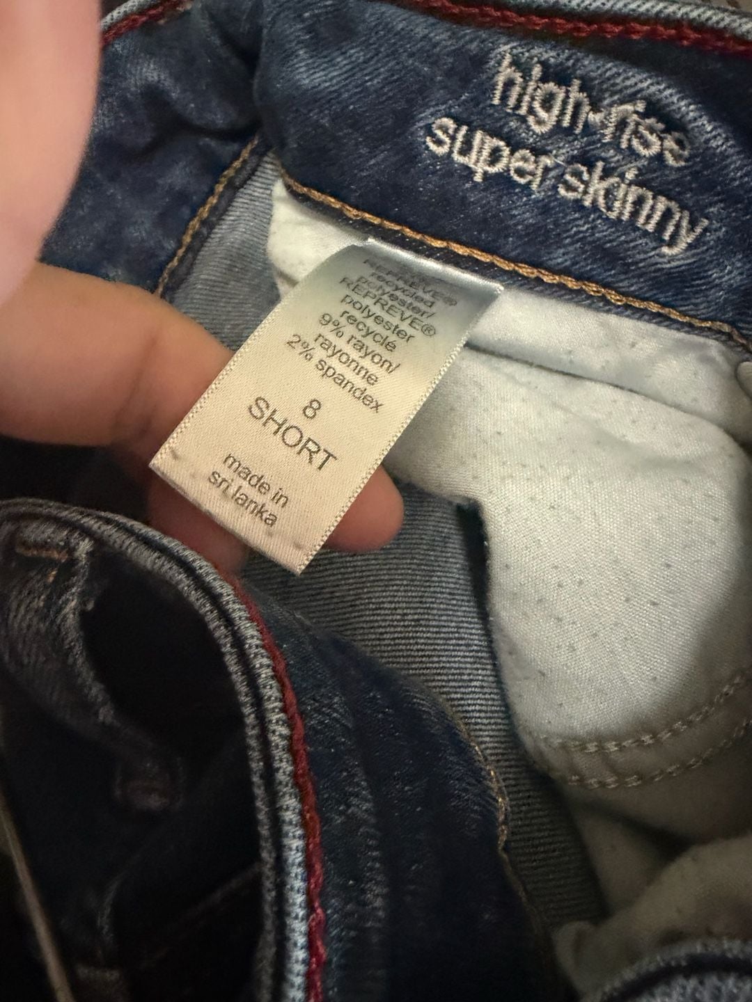 maurices High-Rise Super Skinny Distressed Hem Jeans Size 8 Short 7