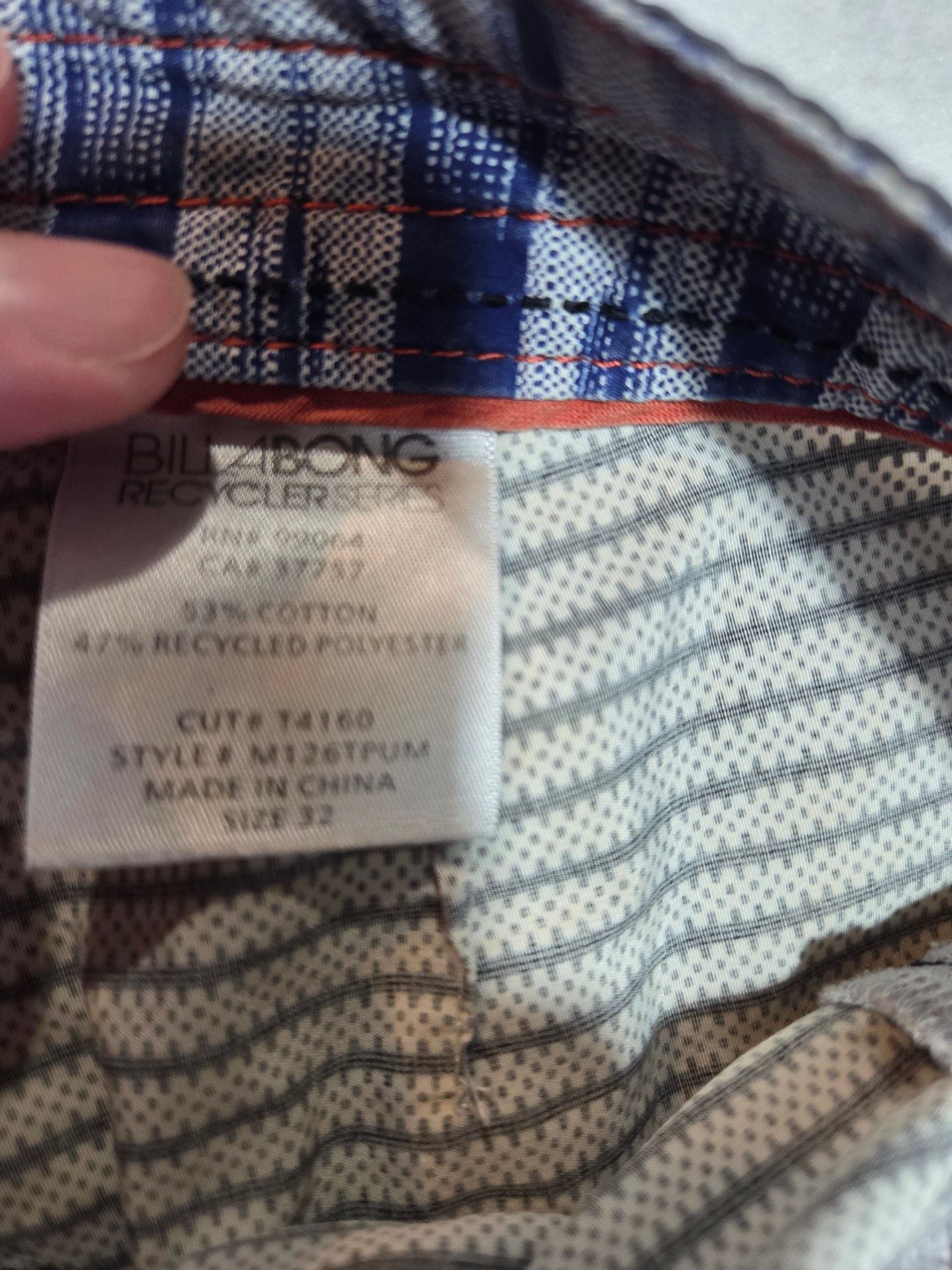 Billabong Garage Collection Recycler Series Men's Striped Board Shorts Size 32 3
