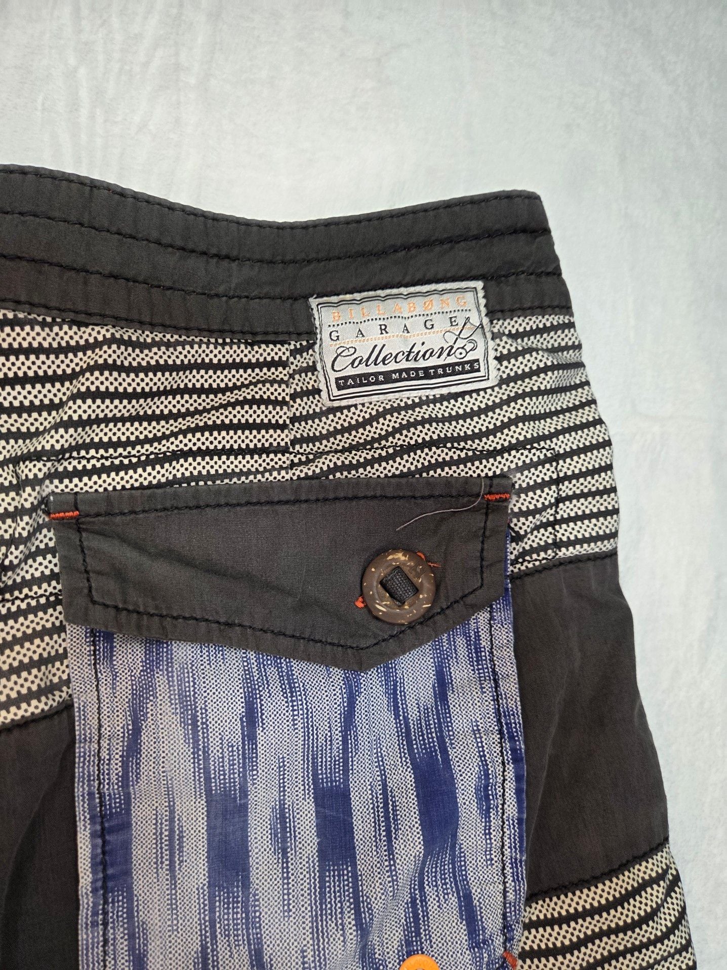 Billabong Garage Collection Recycler Series Men's Striped Board Shorts Size 32 6