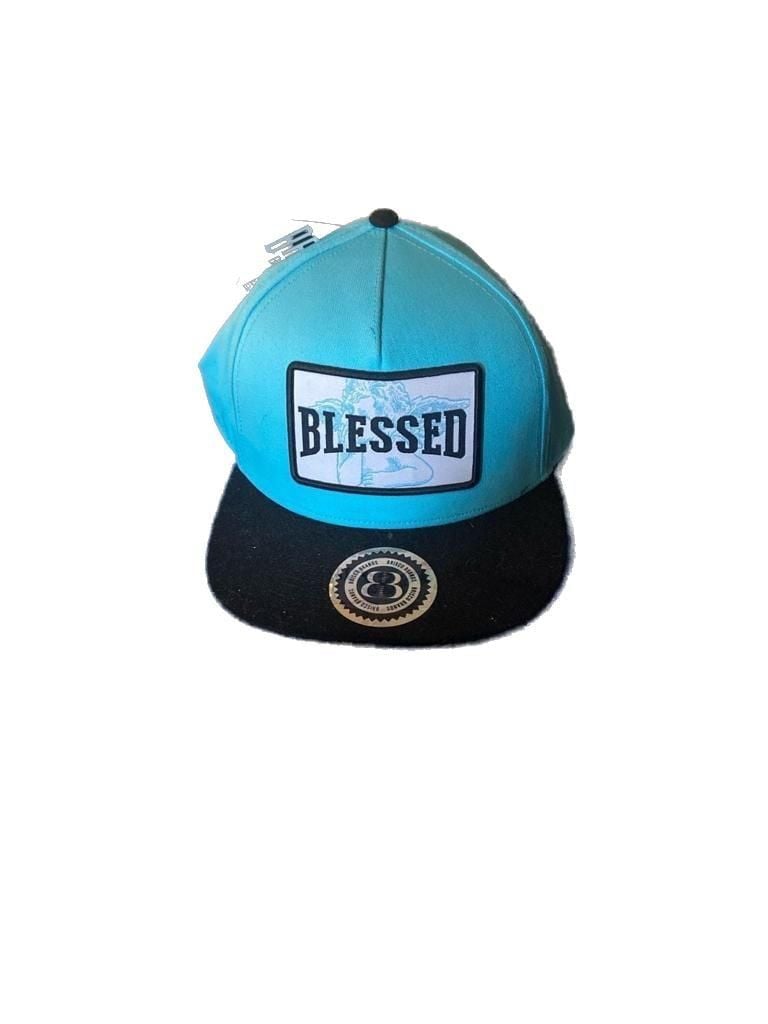 Brisco Brands BLESSED Angel Snapback Hat, Teal Blue/Black - NWT 2