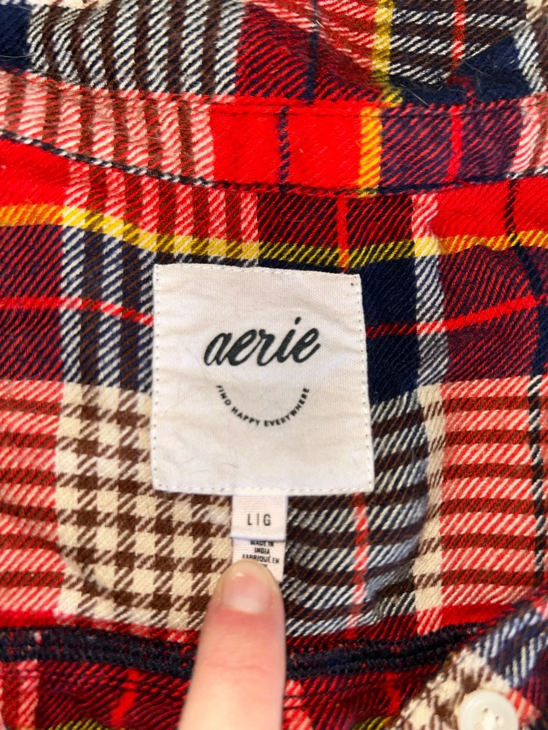 Aerie Plaid Flannel Pajama Set Button Down Top and Sleep Boxers 3