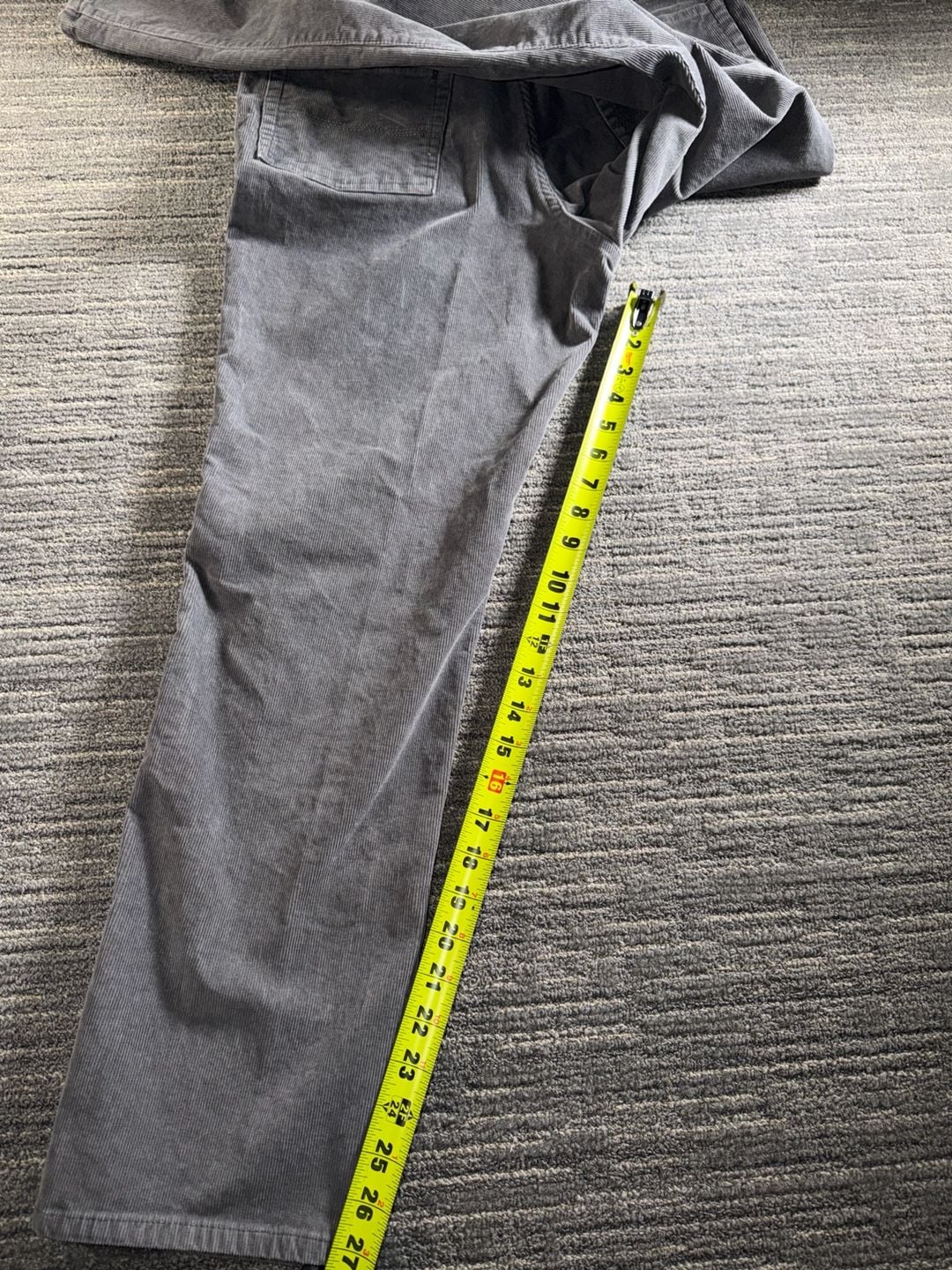 L.L.Bean Men's Natural Fit Corduroy Pants Gray 32x30 8