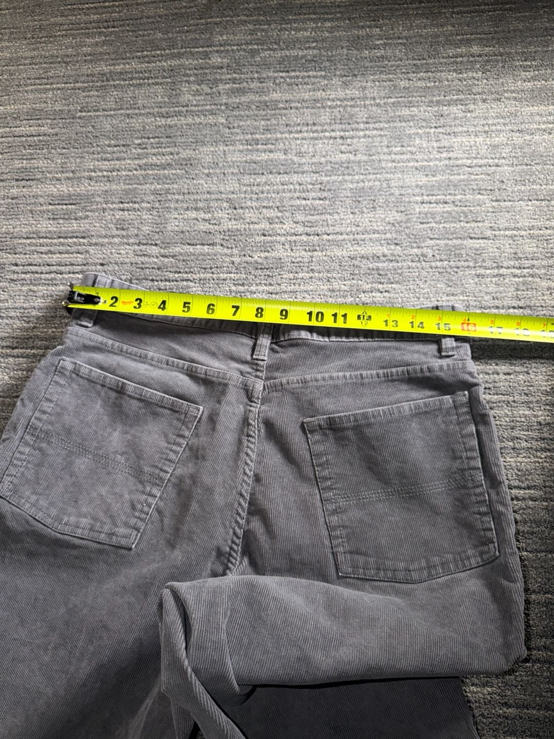 L.L.Bean Men's Natural Fit Corduroy Pants Gray 32x30 11