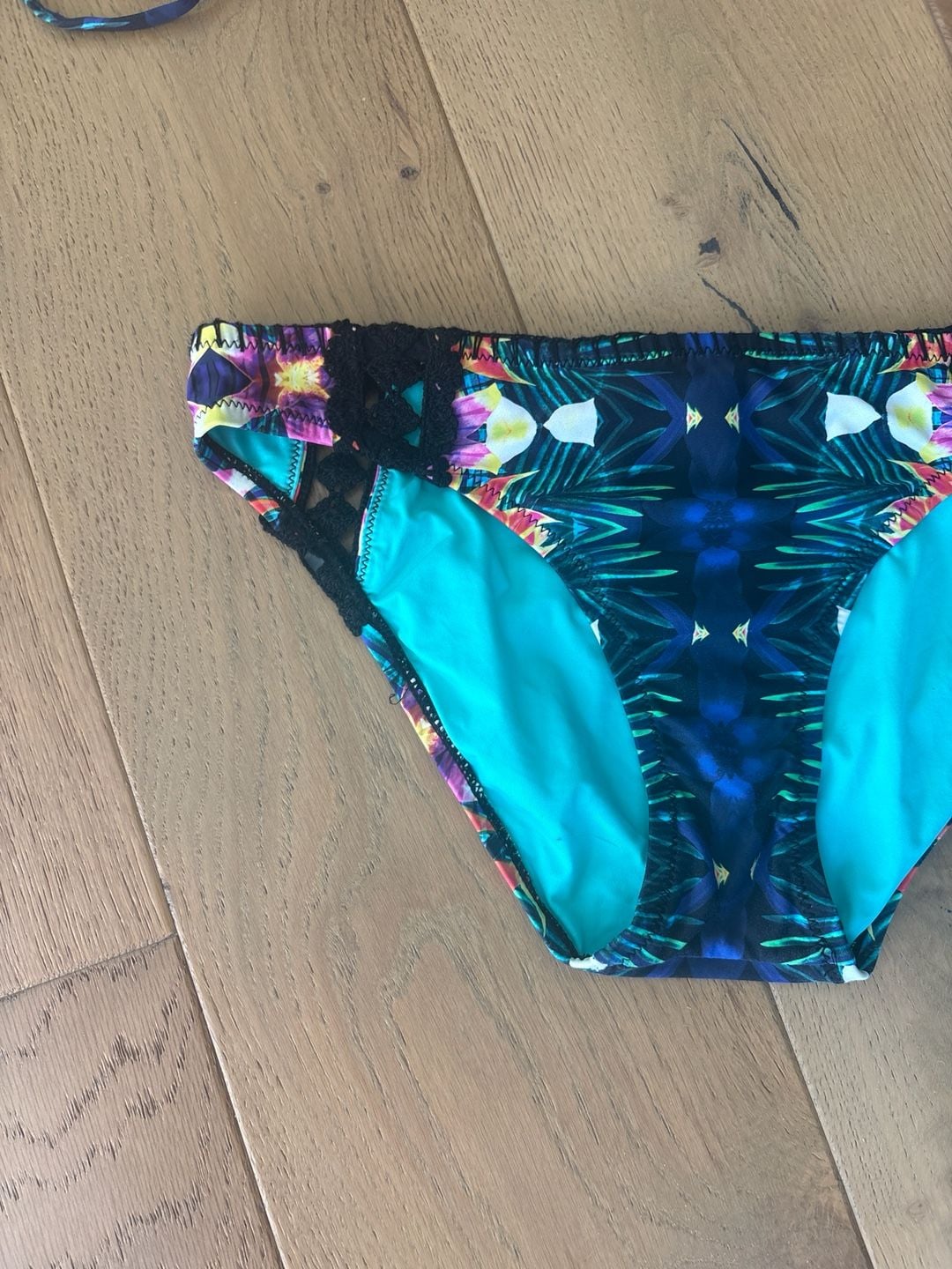 Nanette Lepore Habanera Crochet Triangle Bikini Set 1