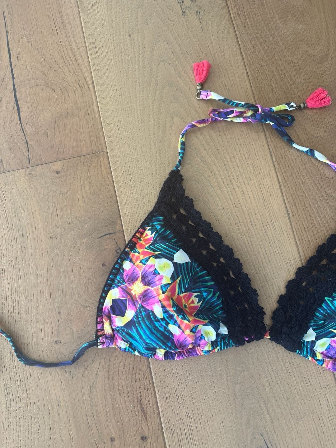 Nanette Lepore Habanera Crochet Triangle Bikini Set 4