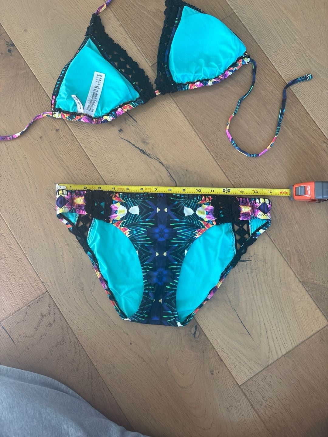 Nanette Lepore Habanera Crochet Triangle Bikini Set 9