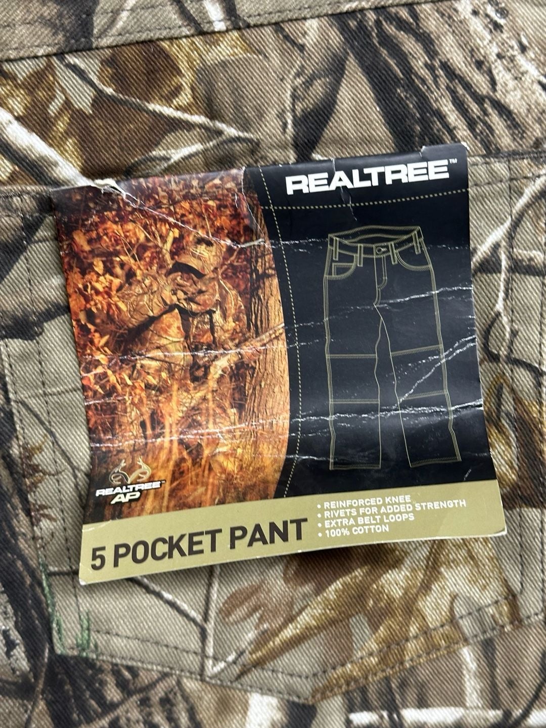 Realtree AP 5-Pocket Camo Hunting Pants with Reinforced Knees 3