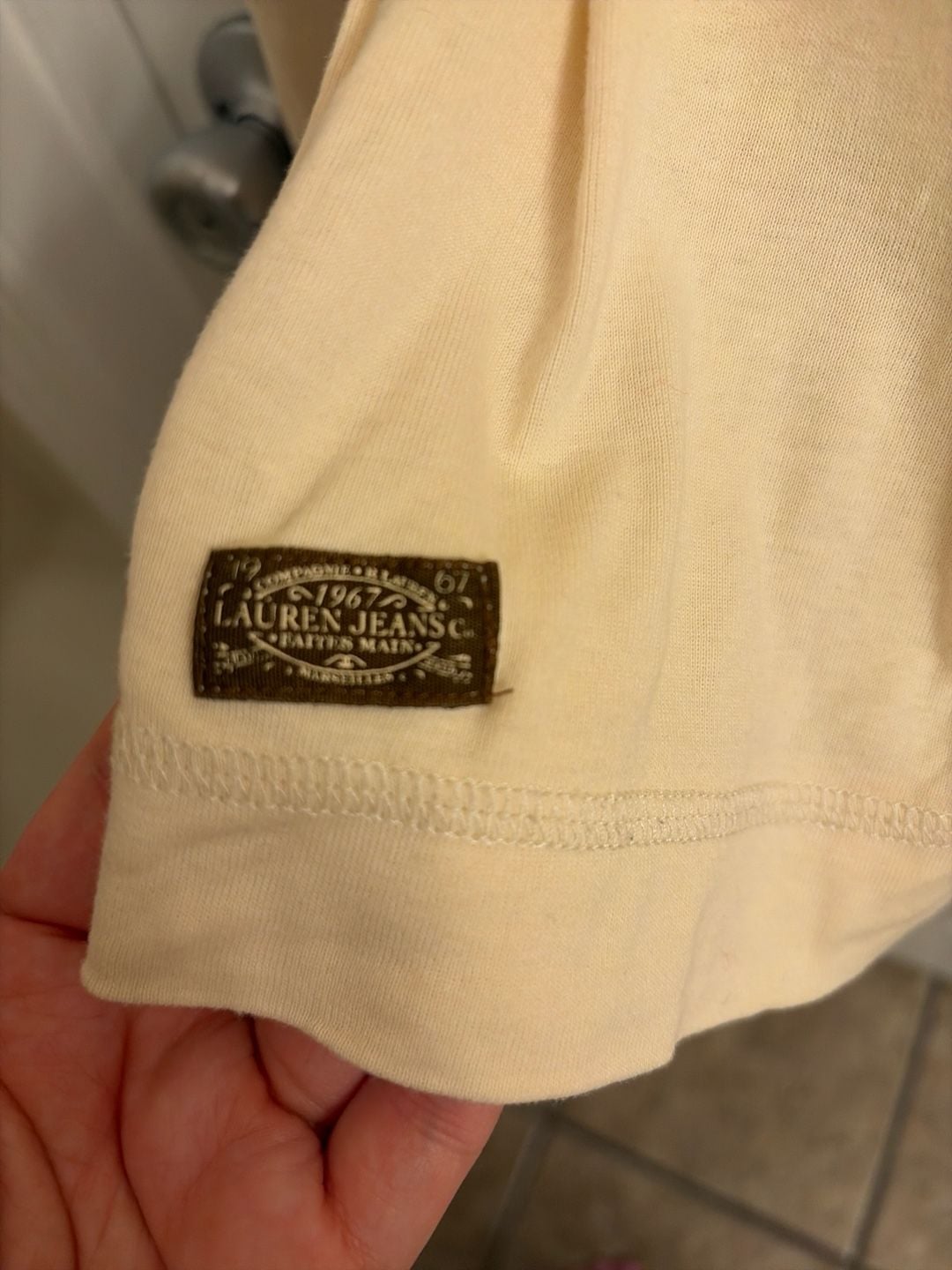 Lauren Jeans Co. Ralph Lauren L Top Suede Elbow Patches and Shoulder Zip 5