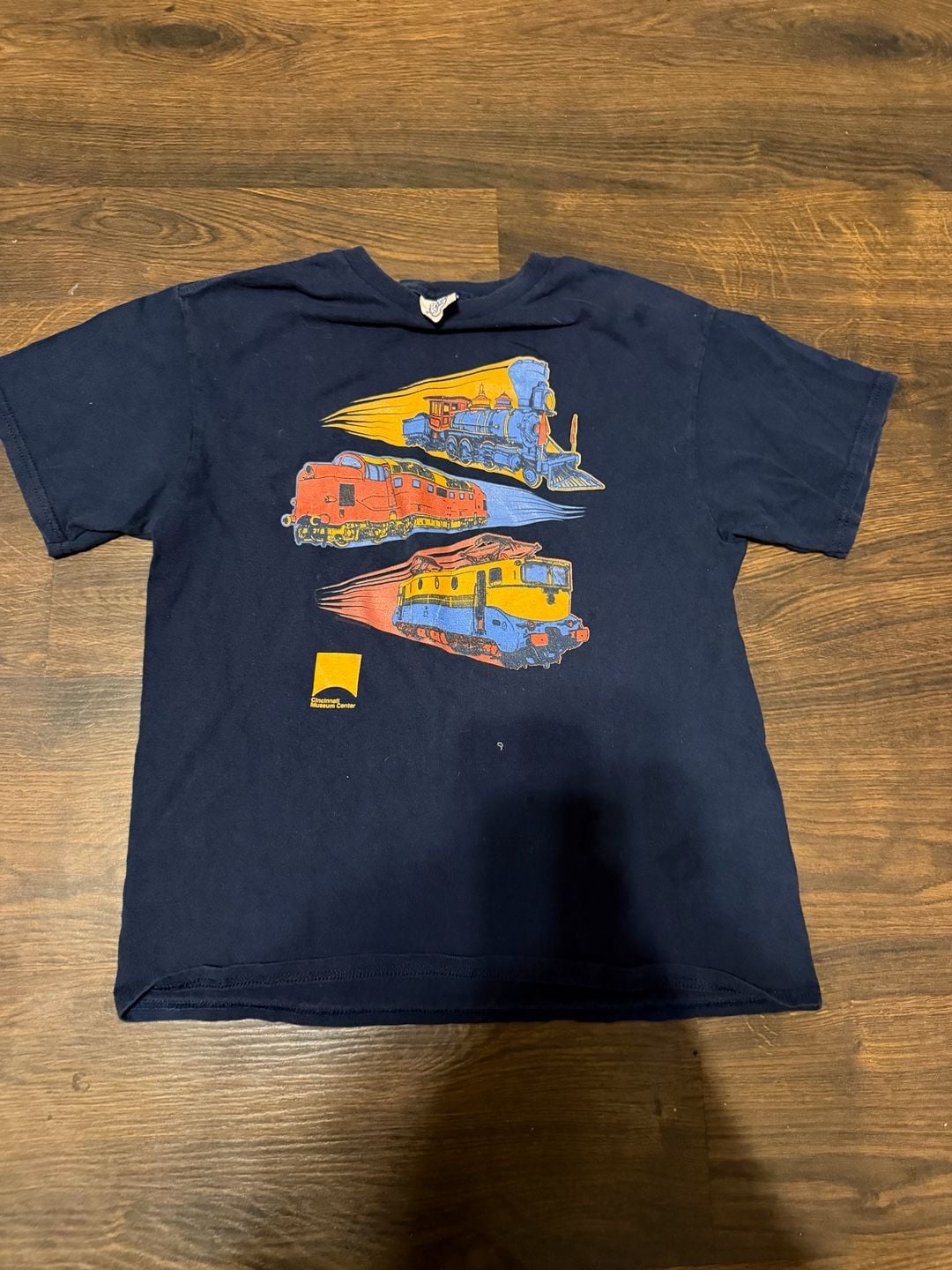 Vintage Cincinnati Museum Center Train Locomotive Graphic T-Shirt 2