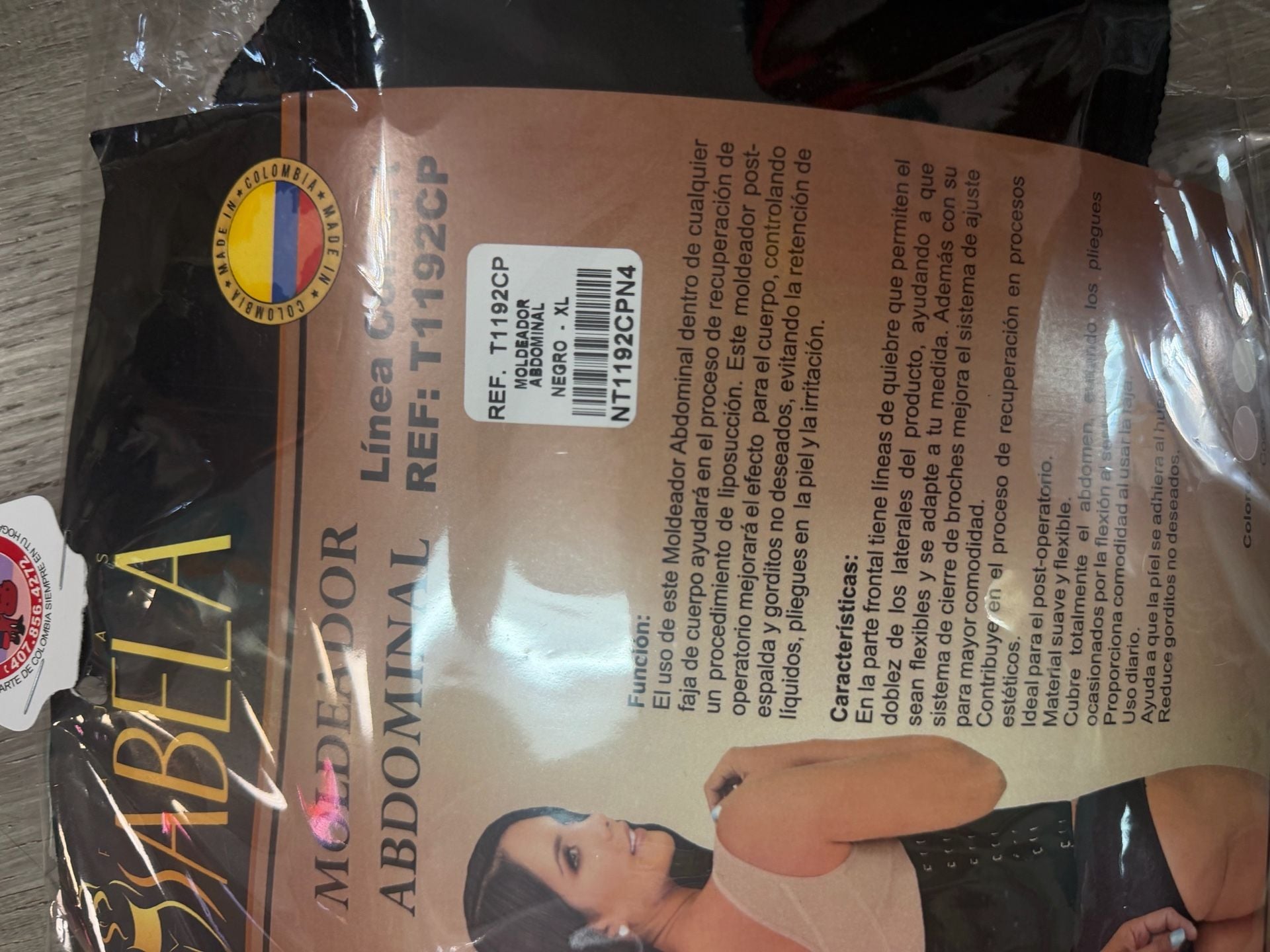 Moldeador Abdominal Linea - Black Post-Surgical Compression Binder
4