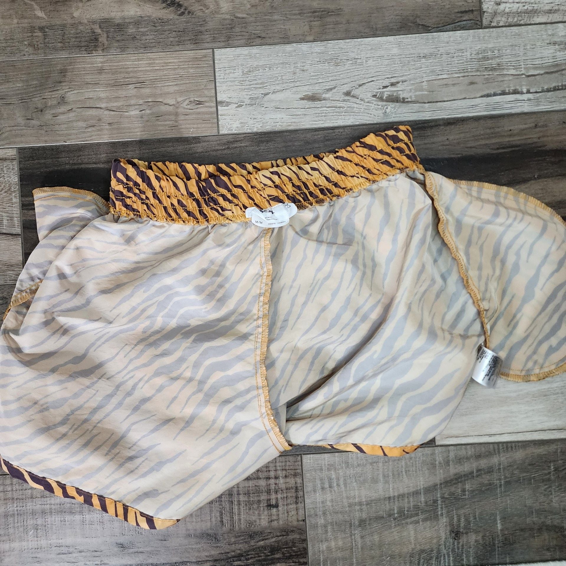 Urban Renewal Remnants Tiger Print Nylon Shorty Short 7