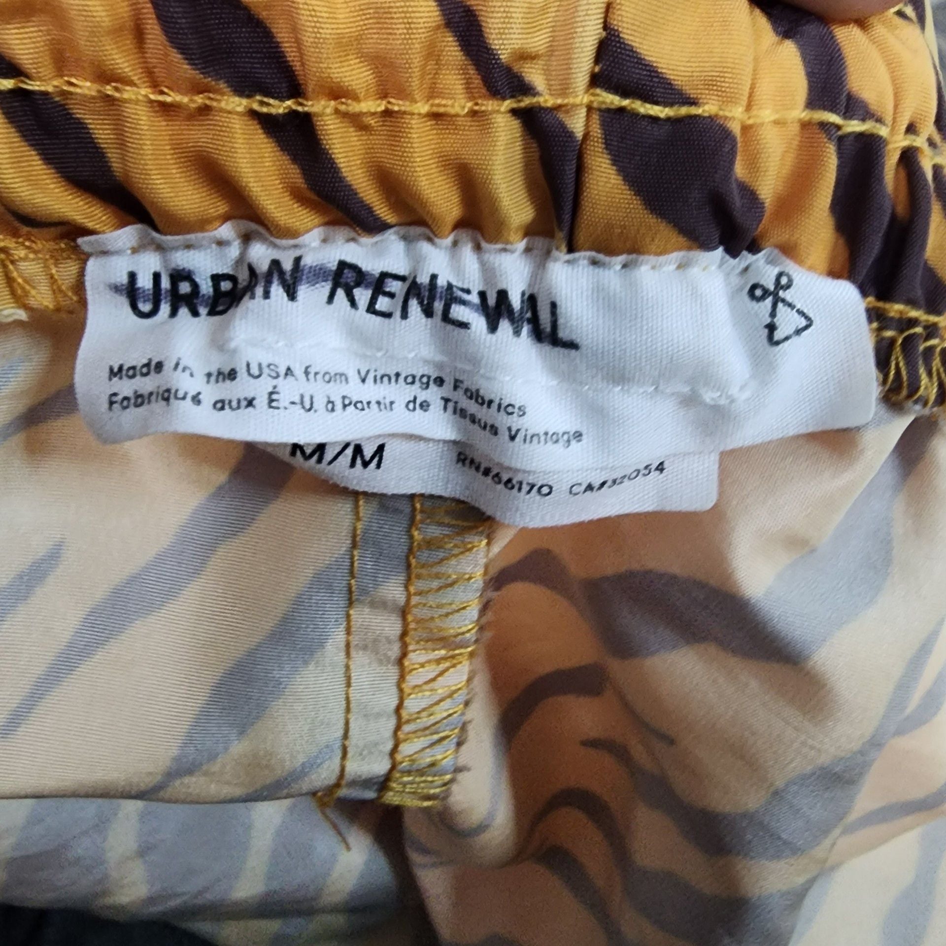 Urban Renewal Remnants Tiger Print Nylon Shorty Short 9