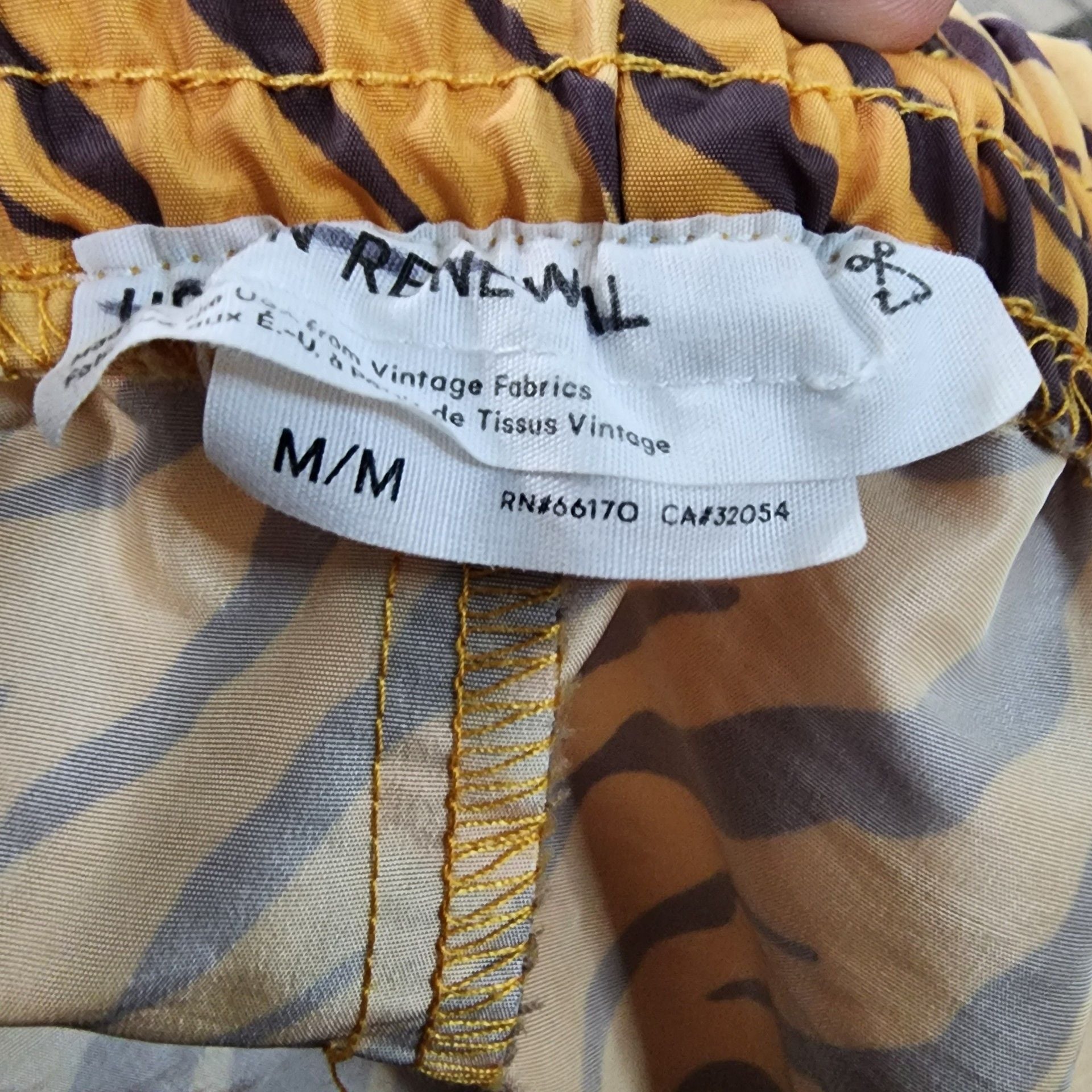Urban Renewal Remnants Tiger Print Nylon Shorty Short 10