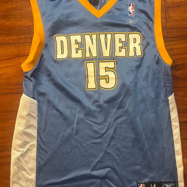 NWOT Carmelo Anthony Denver Nuggets Jersey Sz M Reebok NBA Basketball #15