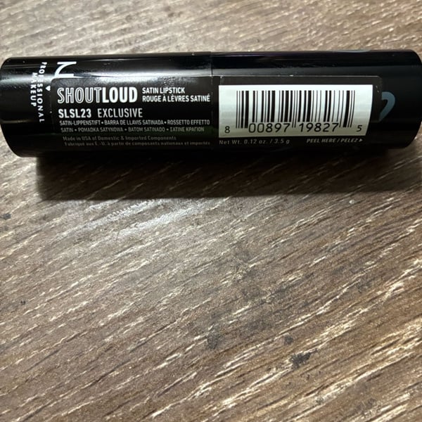 ( 2 Tubs) NYX Shout Loud Satin Lipstick - Exclusive (SLSL23)